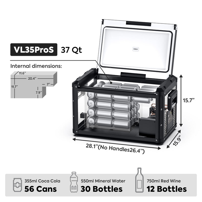 37QT VL35ProS Portable Freezer with PB1000 Power Station