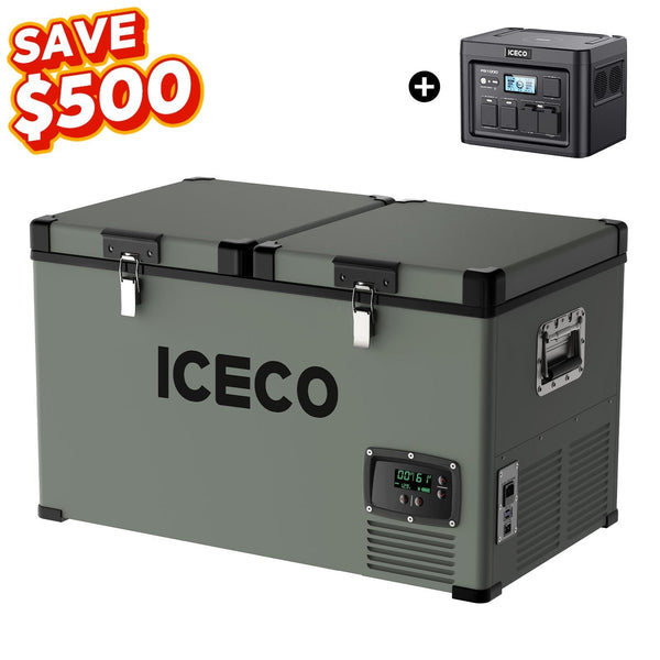 63.4QT VL60 Dual Zone with PB1000 Power Station & Cover | ICECO