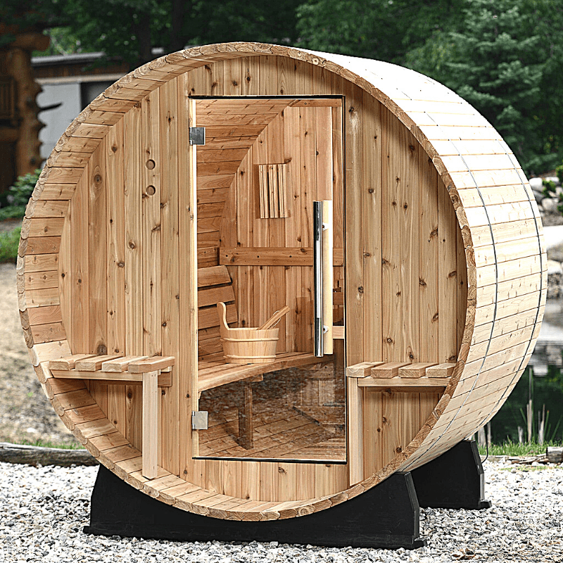 Almost Heaven Vienna Canopy Barrel 2 Person Sauna