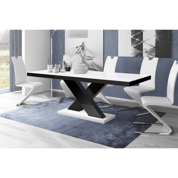 Maxima House XENA Dining Set white/black - HU0038K-188W - Backyard Provider