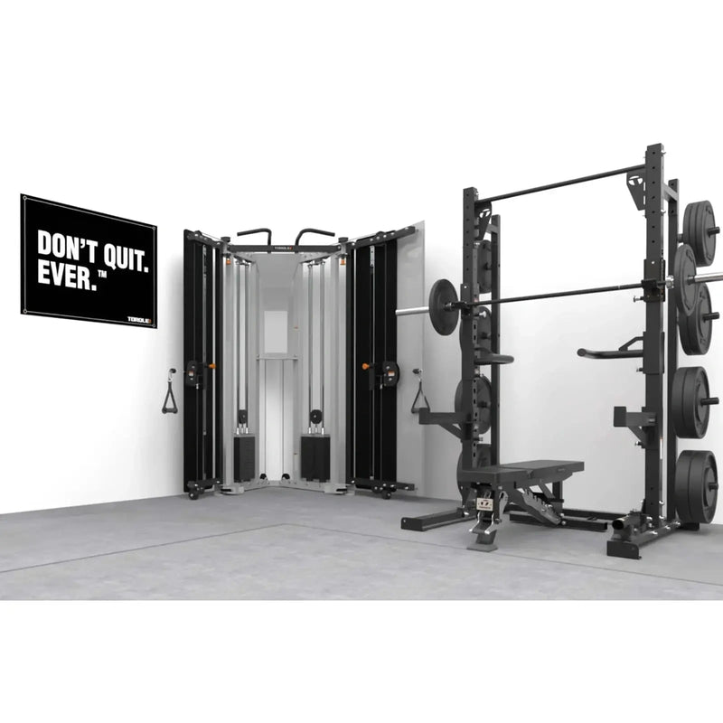 Torque High Squat Rack - Club Combo Home Gym Package - Backyard Provider