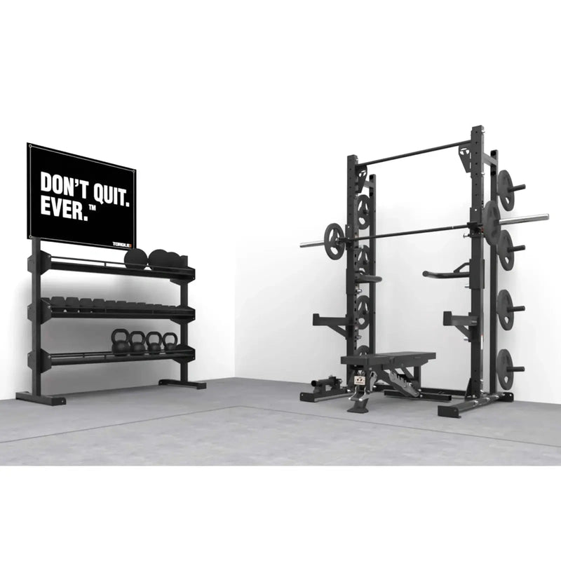 Torque High Squat Rack - Ultimate Freeweight Package - Backyard Provider