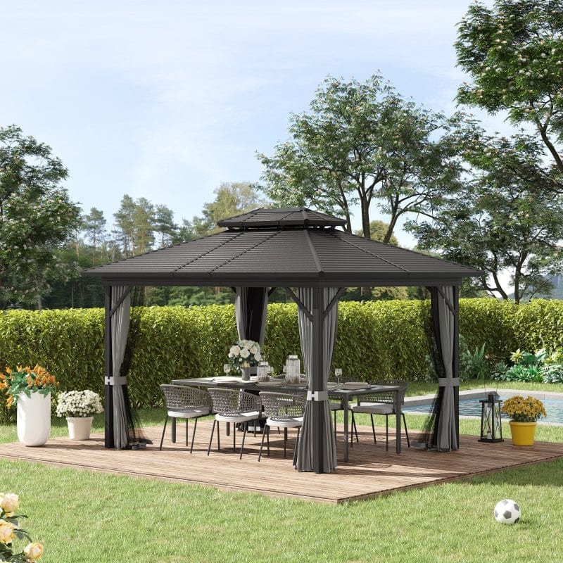 Outsunny 10x12 Hardtop Gazebo - 84C-145V03