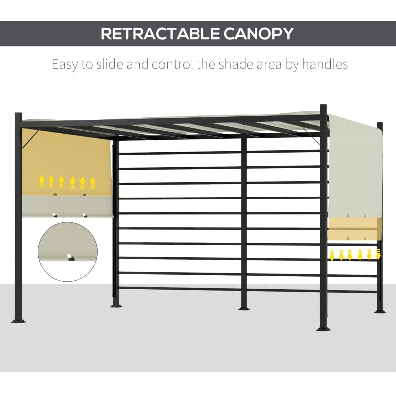 Outsunny 12' x 10' Outdoor Pergola Patio Gazebo - 84C-304