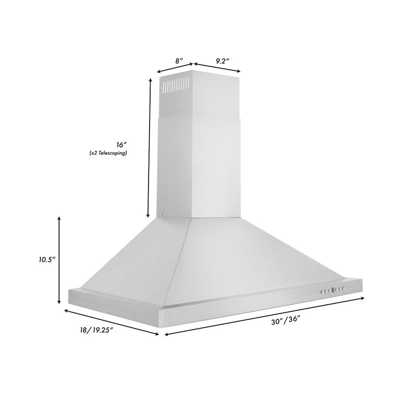 ZLINE Appliance Package - 30 in. Gas Range and 30 in. Range Hood, 2KP-RGRH30