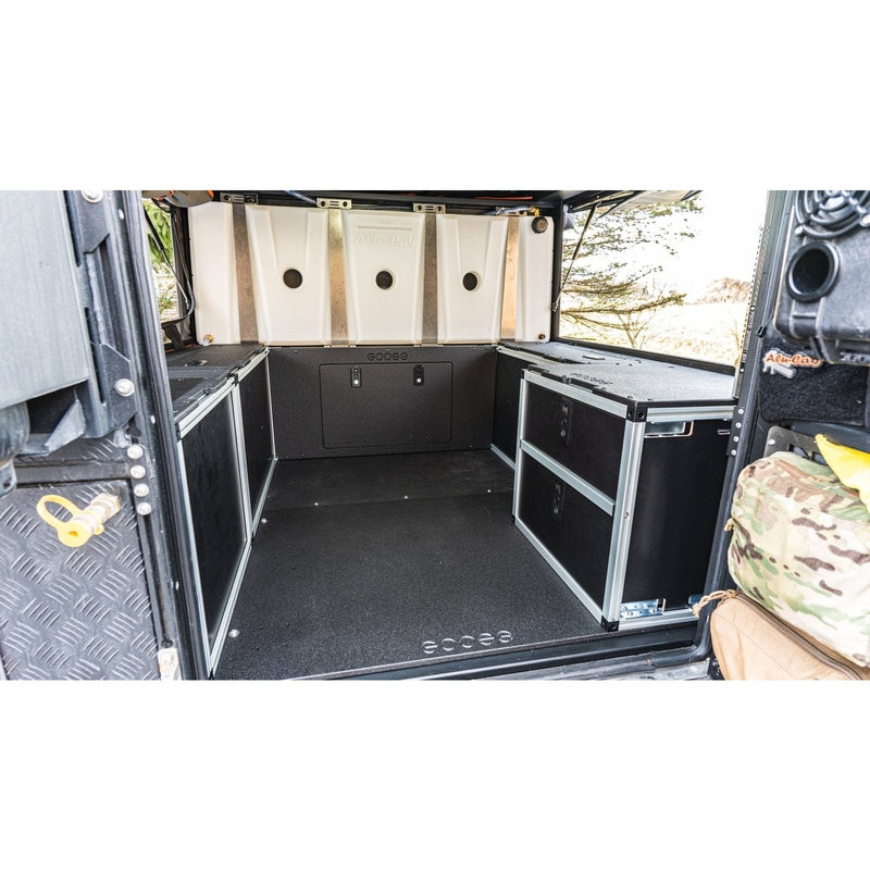 Goose Gear Alu-Cab Canopy Camper V2 - Chevy Colorado/GMC Canyon 2015-Present 2nd Gen. - Rear Double Drawer Module - 5' Bed