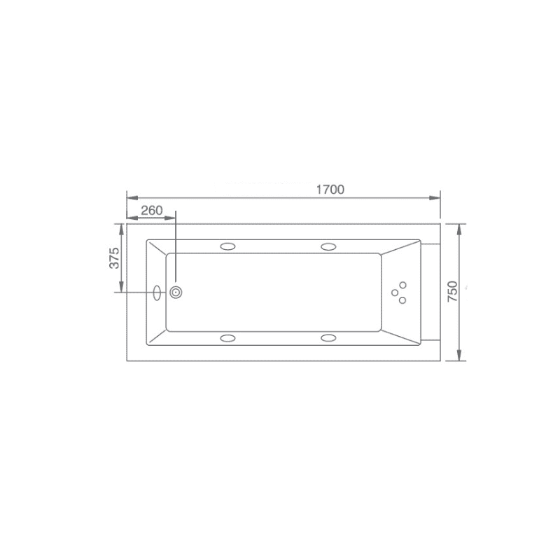 Sauna Hammam - ARCHIPEL® 170X75 LORD SOLO WHITE 1-PERSON WHIRLPOOL BATHTUB - RIGHT - PREORDER May 2023