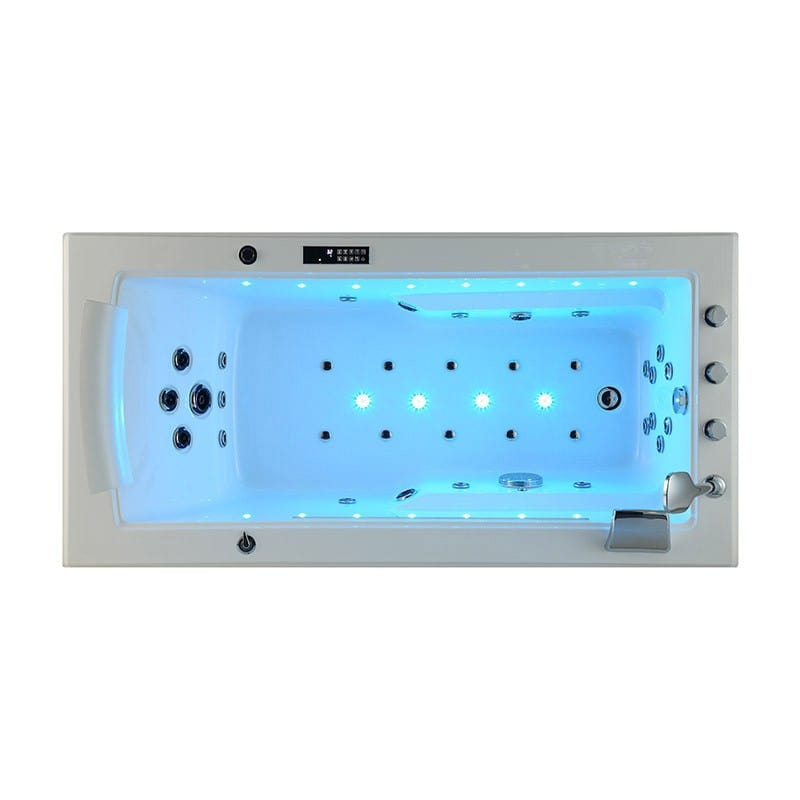 Sauna Hammam - LORD SOLO MAX WHITE WHIRLPOOL BATH 1 PLACE ARCHIPEL® 180X90 - RIGHT - PREORDER May 2023