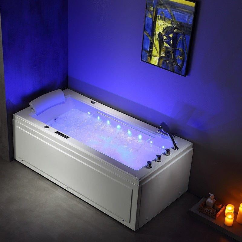 Sauna Hammam - LORD SOLO MAX WHITE WHIRLPOOL BATH 1 PLACE ARCHIPEL® 180X90 - RIGHT - PREORDER May 2023