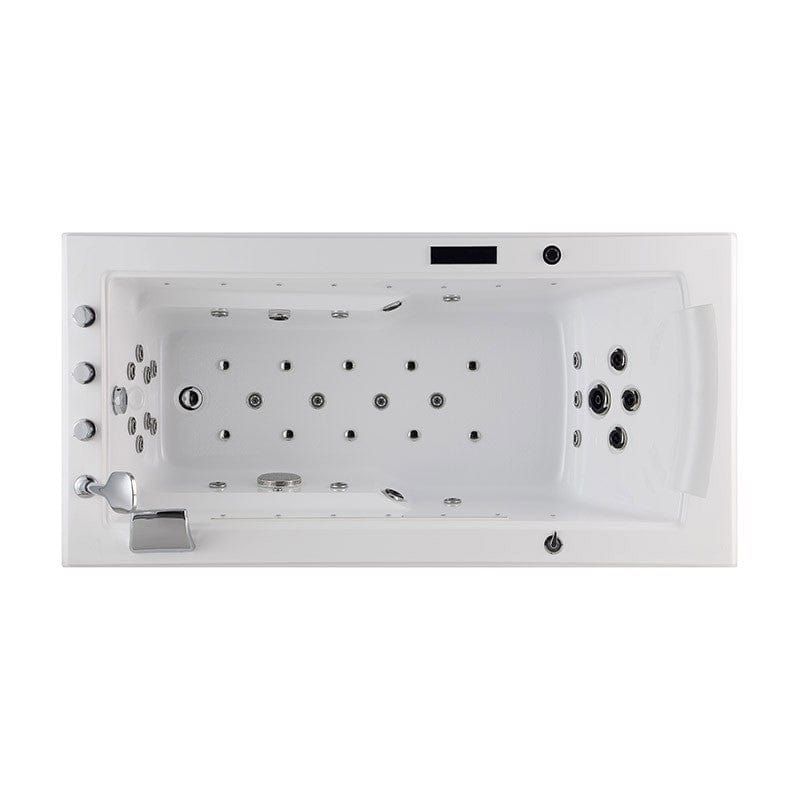 Sauna Hammam - LORD SOLO MAX WHITE WHIRLPOOL BATH 1 PLACE ARCHIPEL® 180X90 - LEFT - MK53018046