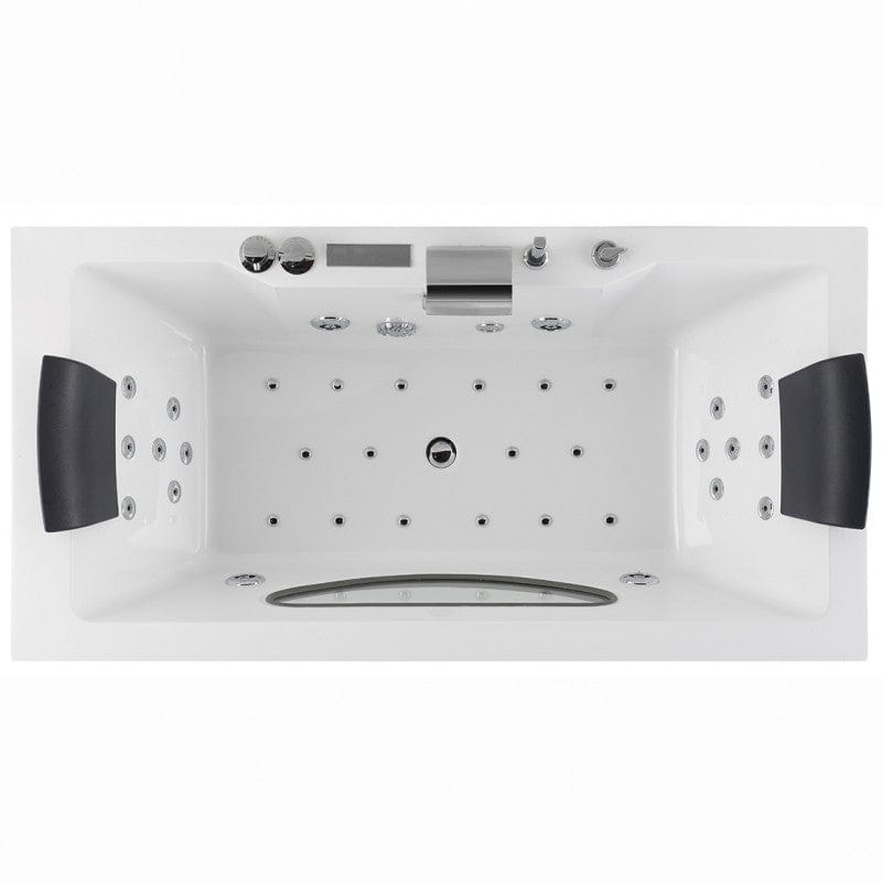 Sauna Hammam - ARCHIPEL® 180X90 RIVIERA CONCEPT 1-SEATER WHIRLPOOL BATH - PREORDER June 2023