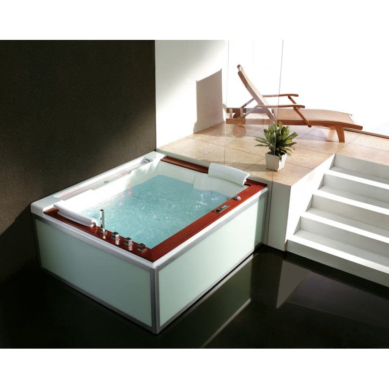 Sauna Hammam - ZELAND® ZEN'SPA DUO 2-SEATER WHIRLPOOL BATHTUB 190X160 - RIGHT - MK51562817