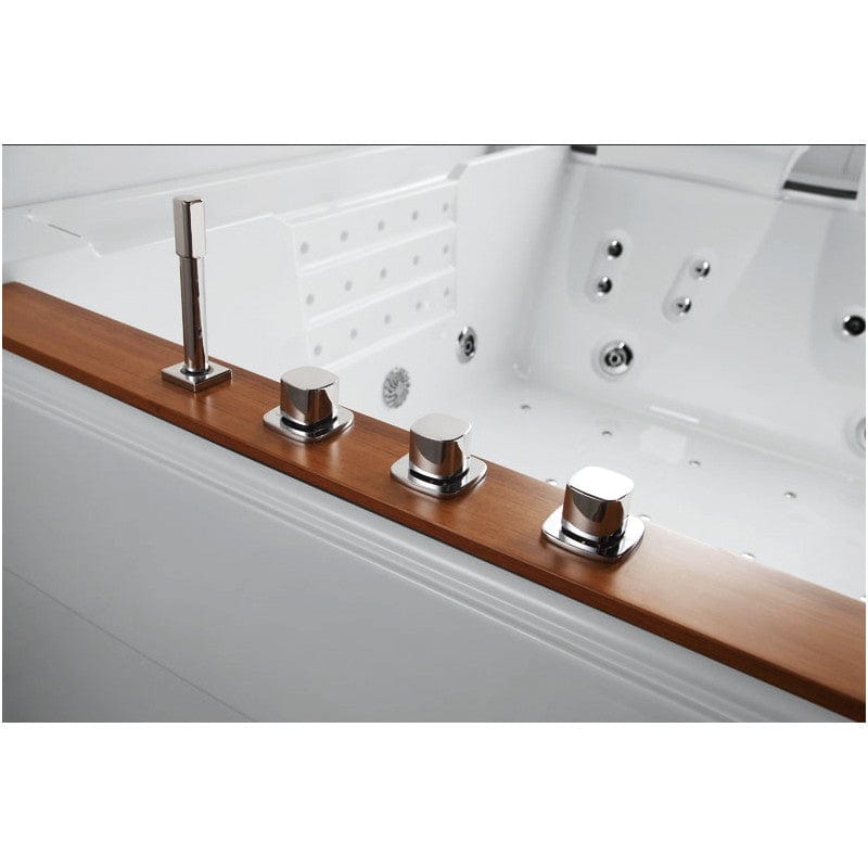 Sauna Hammam - ZELAND® ZEN'SPA DUO 2-SEATER WHIRLPOOL BATHTUB 190X160 - RIGHT - MK51562817