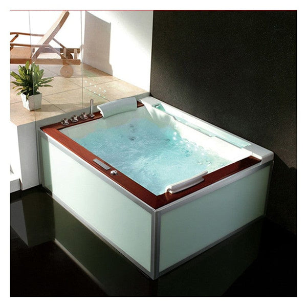 Sauna Hammam - ZELAND® ZEN'SPA DUO 2-SEATER WHIRLPOOL BATH 190X160 - LEFT - MK51562818