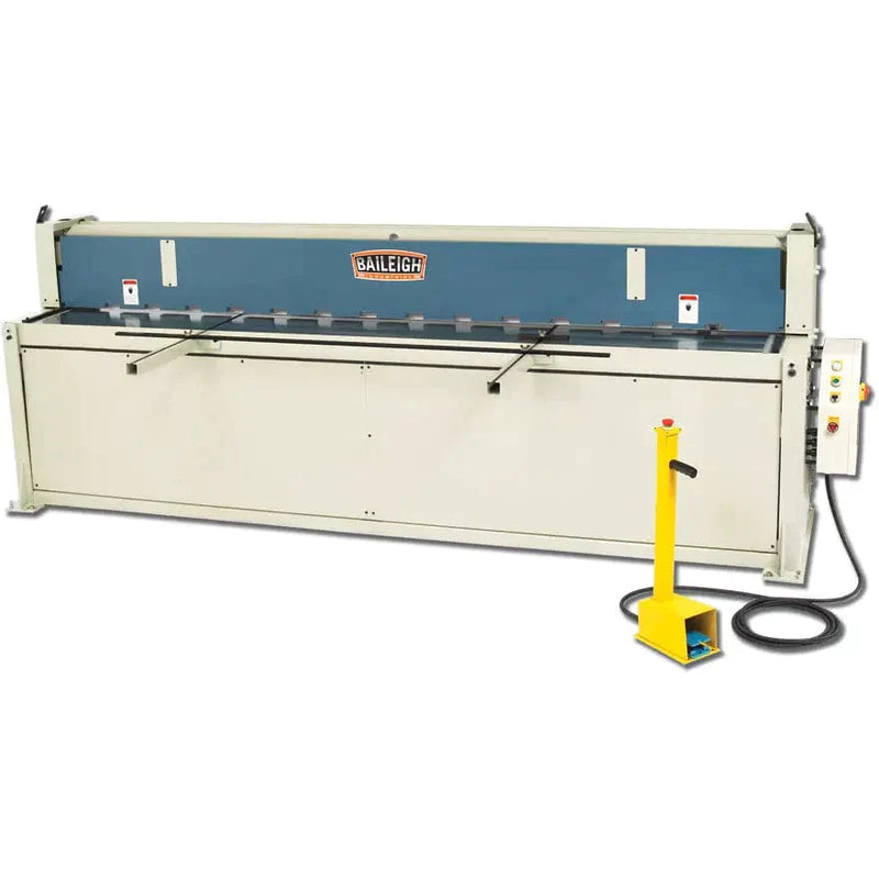 Baileigh SH-12014; 220V 3Phase Hydraulic Powered Shear 120" Length 14 Gauge Mild Steel Capacity