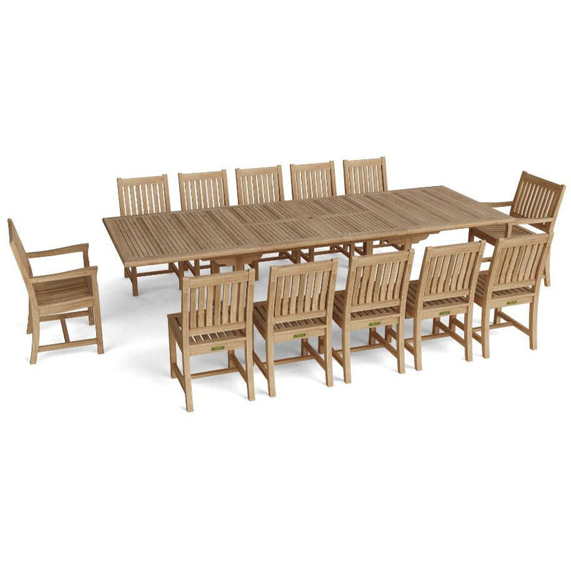 Anderson Teak Teak Valencia Rialto 13-Pieces Dining Set - Set-33A