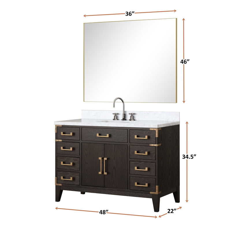 Laurel 48" x 22" Single Bath Vanity - Backyard Provider