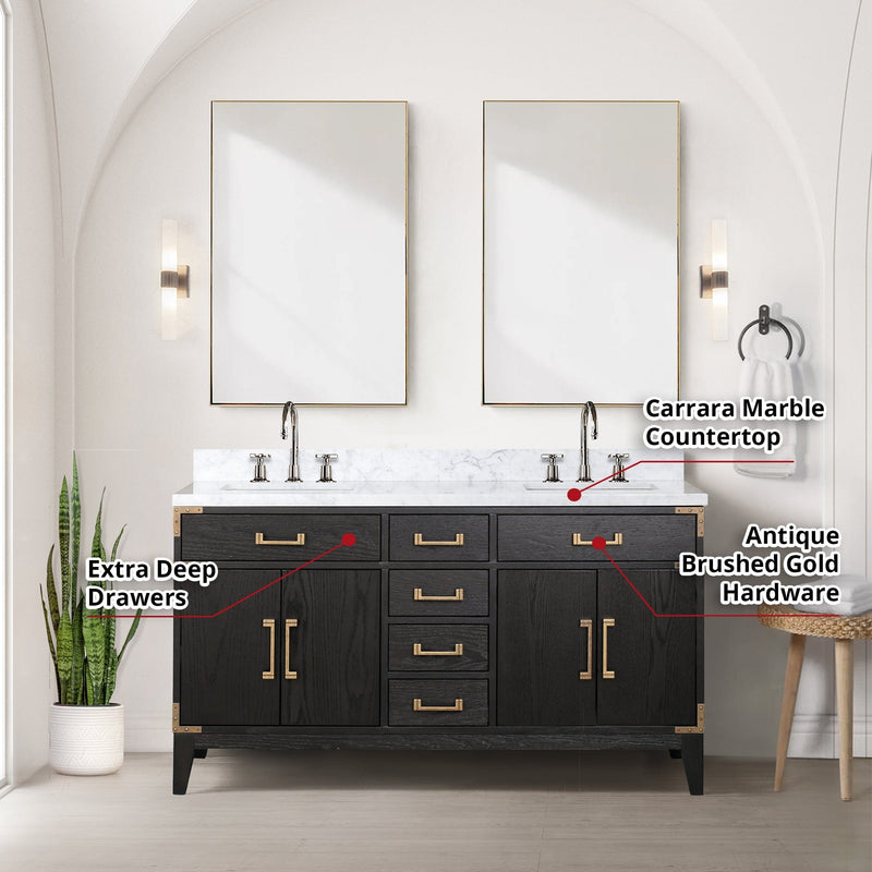 Laurel 60" x 22" Double Bath Vanity - Backyard Provider