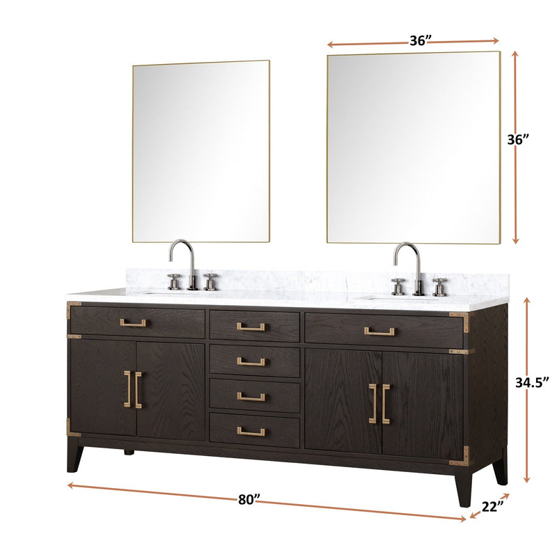 Laurel 80" x 22" Double Bath Vanity - Backyard Provider