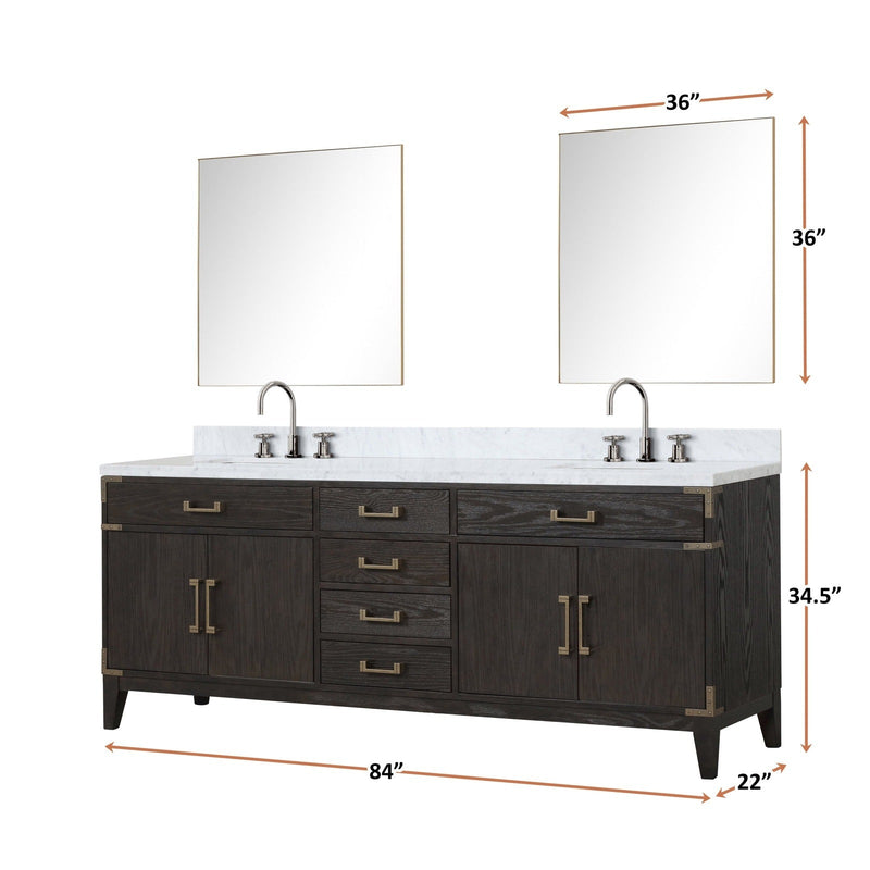 Laurel 84" x 22" Double Bath Vanity - Backyard Provider