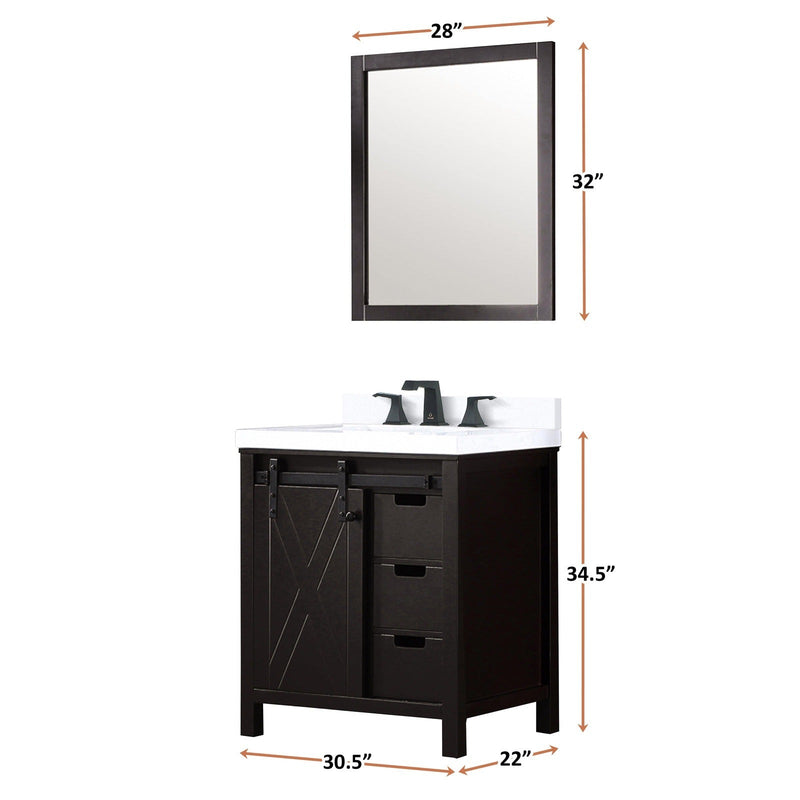 Marsyas 30" x 22" Single Bath Vanity - Backyard Provider