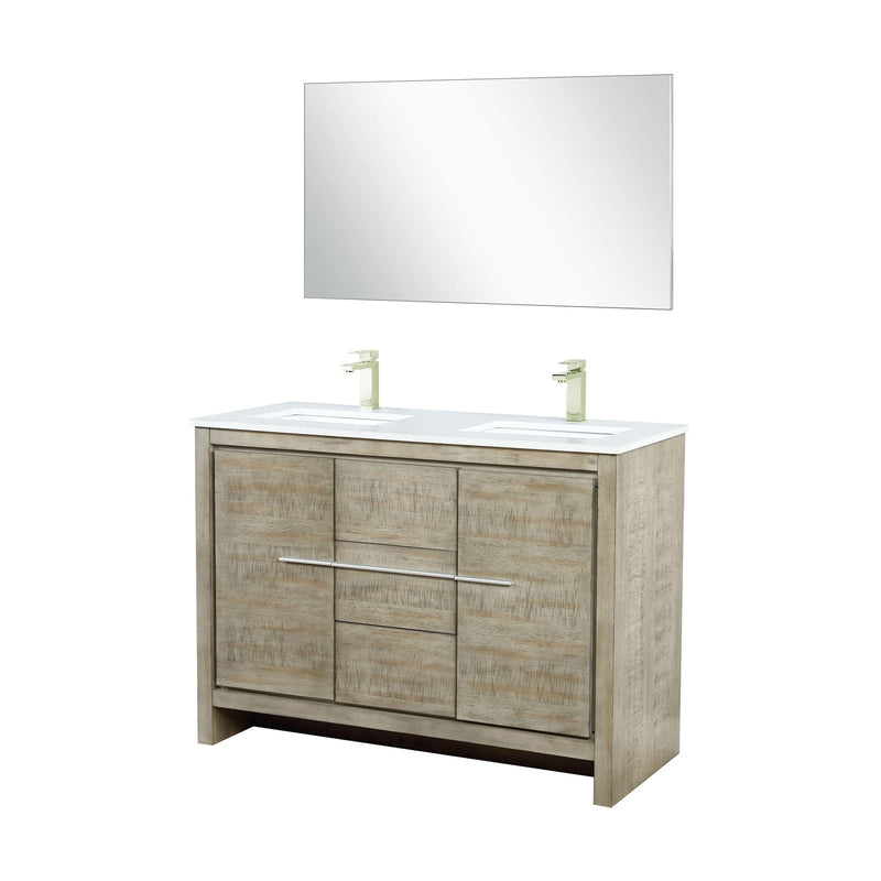 Lafarre 48" Rustic Acacia Double Bathroom Vanity - Backyard Provider