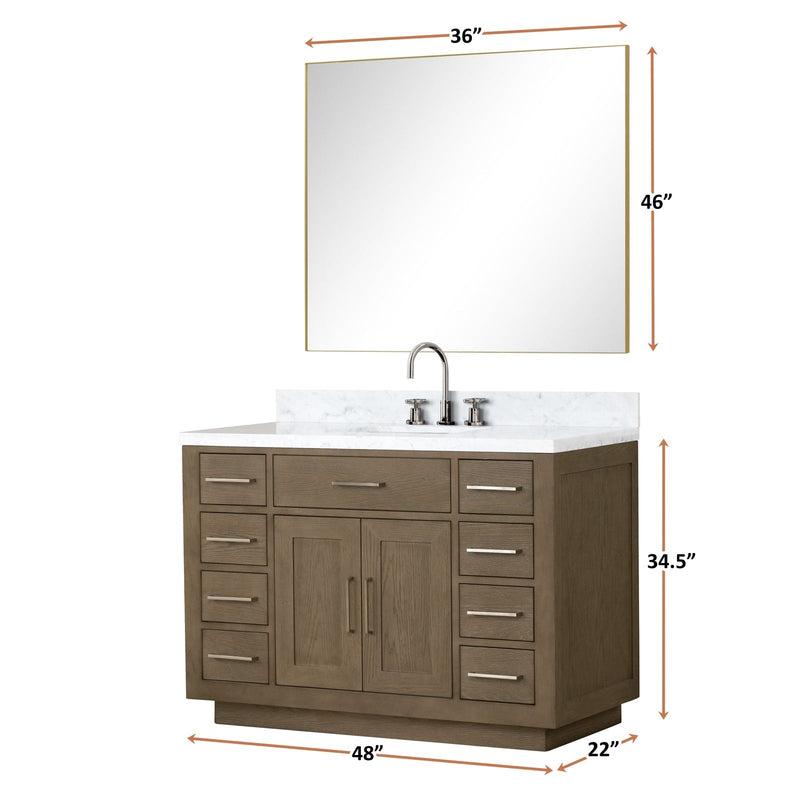 Abbey 48" x 22" Single Bath Vanity - Backyard Provider