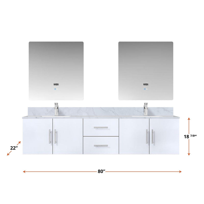 Geneva  80" x 22" Double Bath Vanity - Backyard Provider