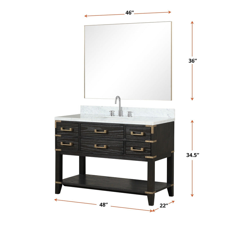 Norwalk 48" x 22" Single Bath Vanity - Backyard Provider