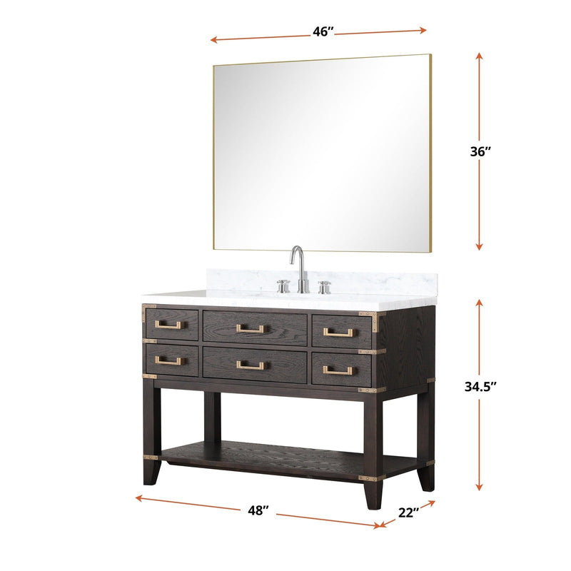 Norwalk 48" x 22" Single Bath Vanity - Backyard Provider