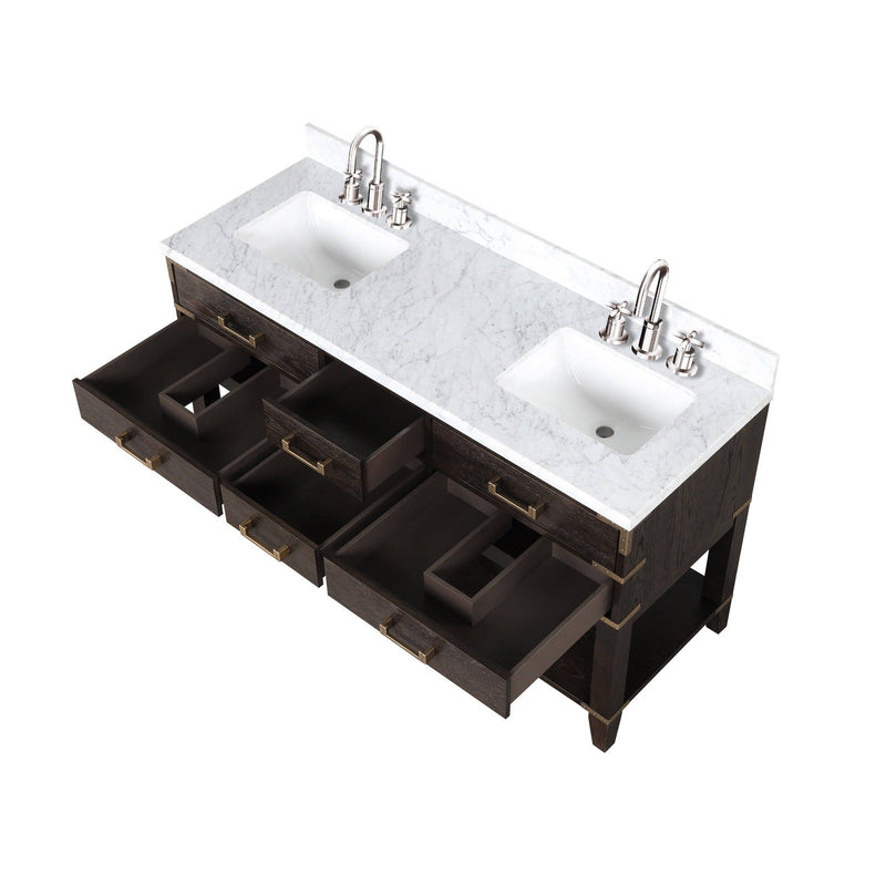 Norwalk 60" x 22" Double Bath Vanity - Backyard Provider