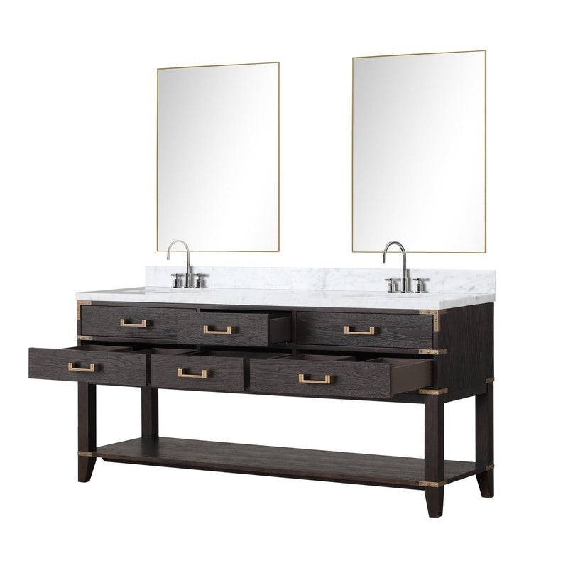 Norwalk 72" x 22" Double Bath Vanity - Backyard Provider