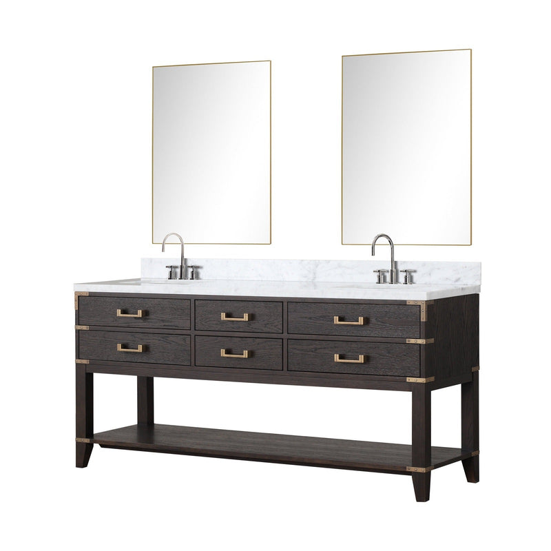 Norwalk 72" x 22" Double Bath Vanity - Backyard Provider