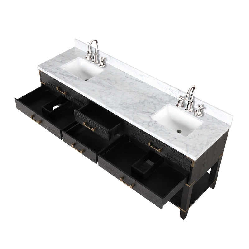 Norwalk 80" x 22" Double Bath Vanity - Backyard Provider