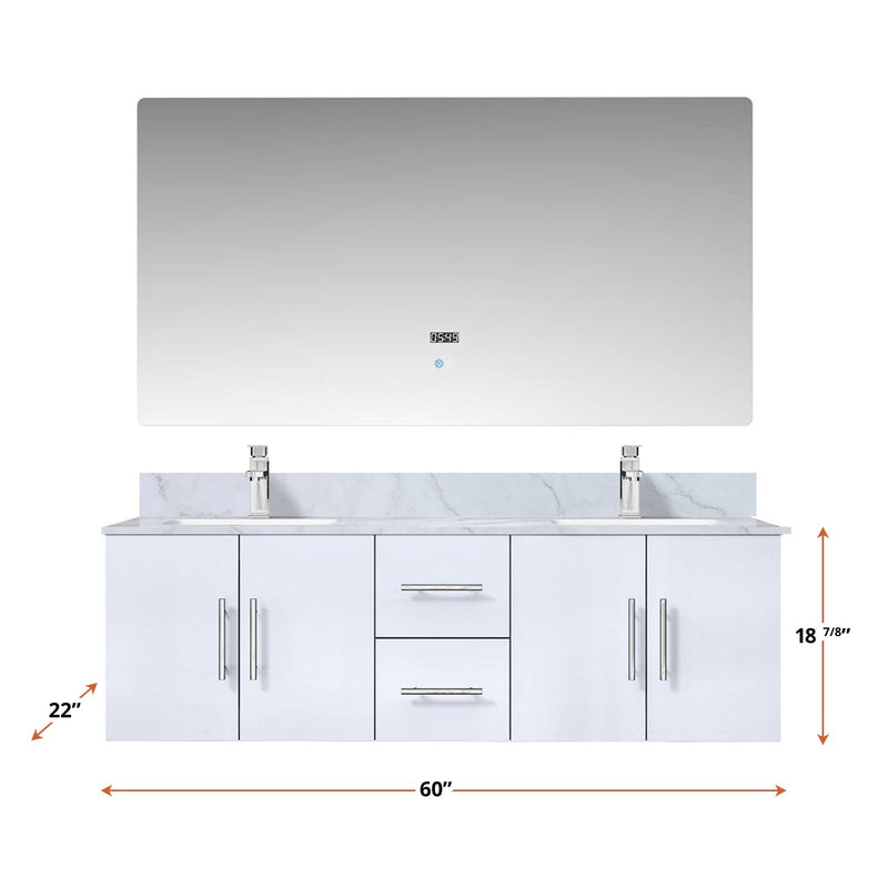 Geneva  60" x 22" Double Bath Vanity - Backyard Provider