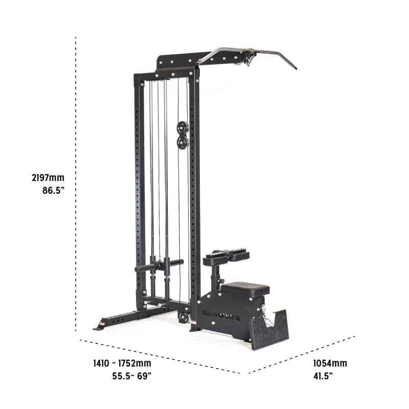 Bells Of Steel Plate Loaded Lat Pulldown Low Row Machine