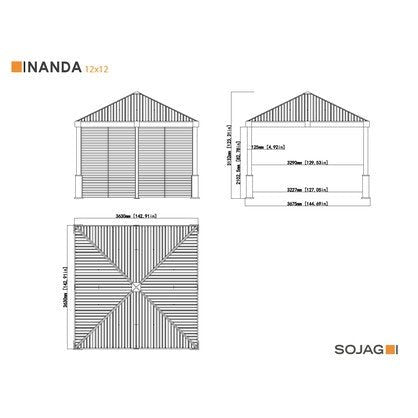 Sojag Gazebo Nanda Gazebo 12 x 12 ft