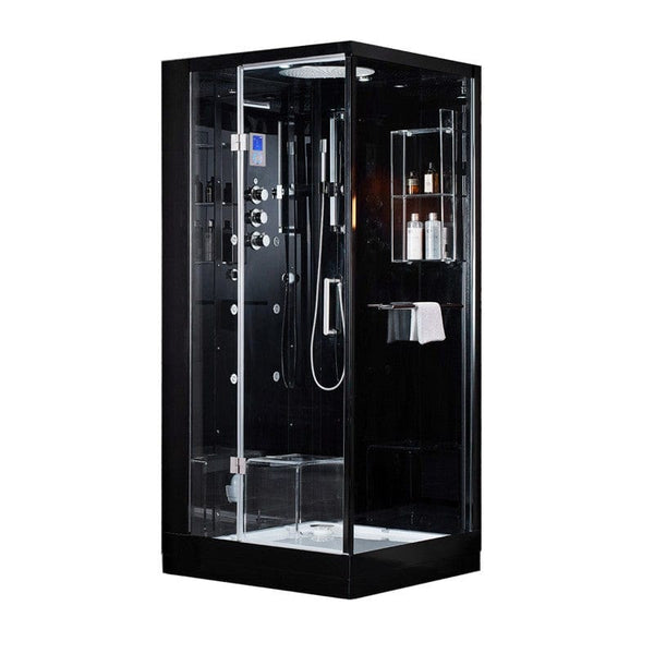 Sauna Hammam HAMMAM ARCHIPEL® PRO 95D BLACK SHOWER CABIN 95X95CM - 1 PERSON - 1 PLACE - MK53019694