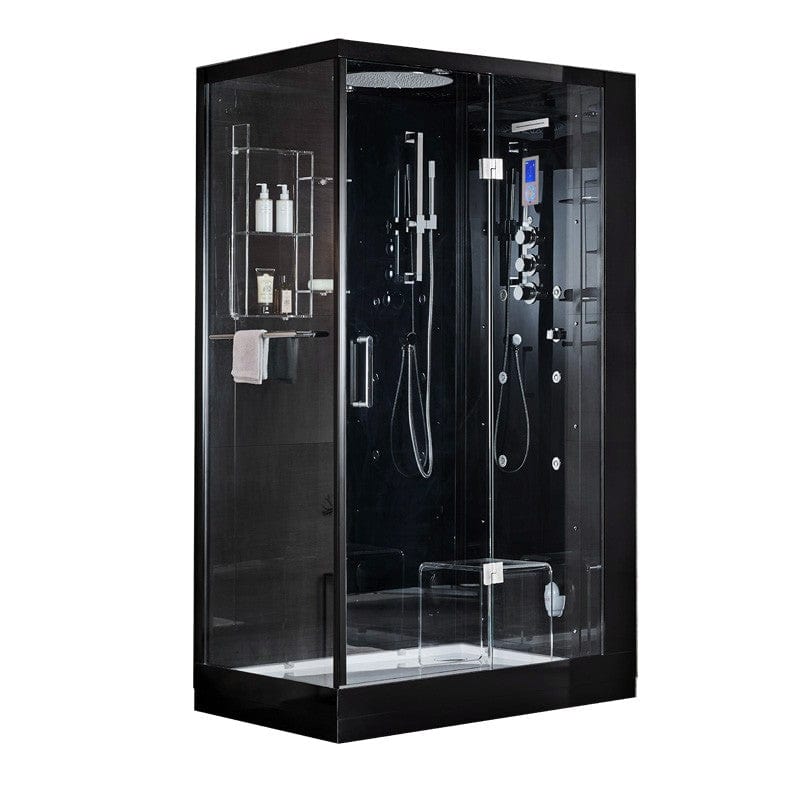 Sauna Hammam HAMMAM SHOWER CABIN DUO ARCHIPEL® PRO 120D BLACK 120X85CM - 2 PLACE