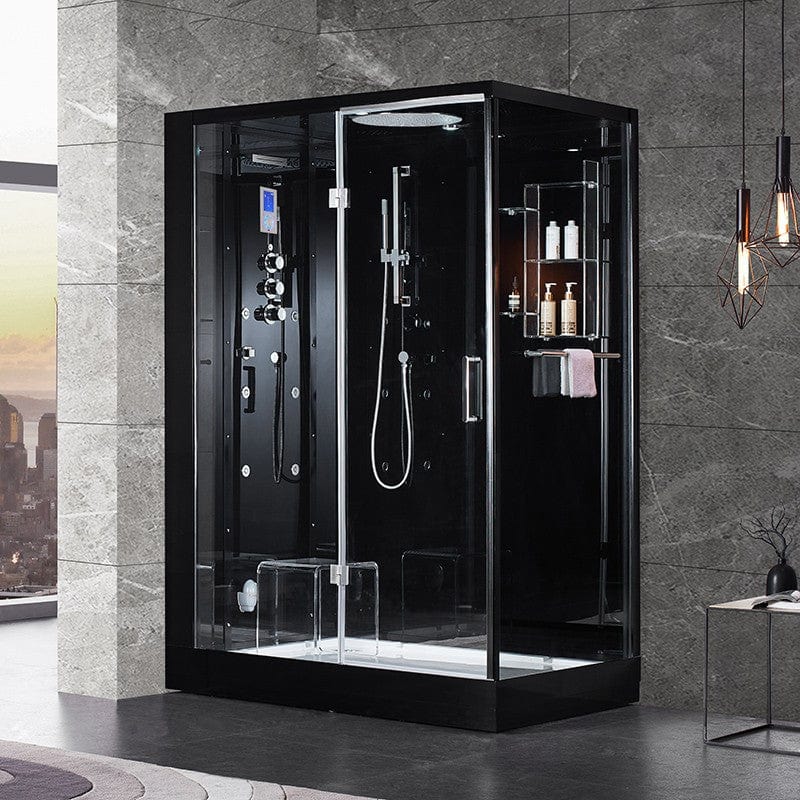 Sauna Hammam HAMMAM SHOWER CABIN DUO ARCHIPEL® PRO 145G BLACK 145X95CM - 2 PLACES - MK530197201