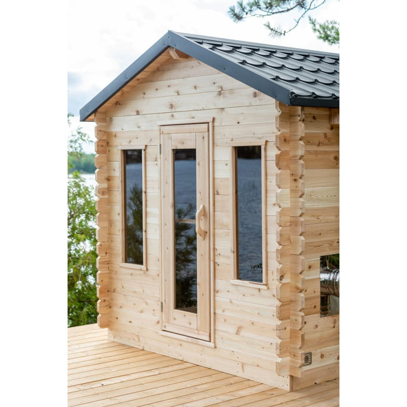 Canadian Timber Georgian CTC88W Traditional Outdoor Cabin Sauna by Dundalk Leisurecraft