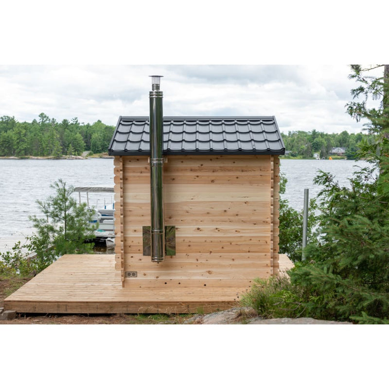 Canadian Timber Georgian CTC88W Traditional Outdoor Cabin Sauna by Dundalk Leisurecraft