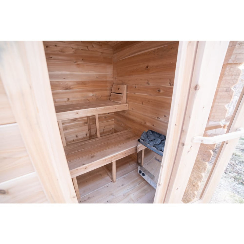 Canadian Timber Granby CTC66W 2-3 Person Traditional Outdoor Cabin Sauna by Dundalk Leisurecraft