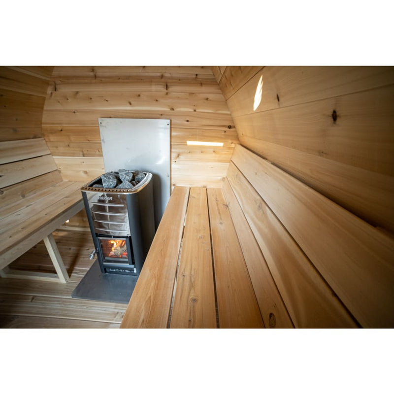 Canadian Timber MiniPod CTC77MW 2-4 Person Traditional Outdoor Sauna by Dundalk Leisurecraft