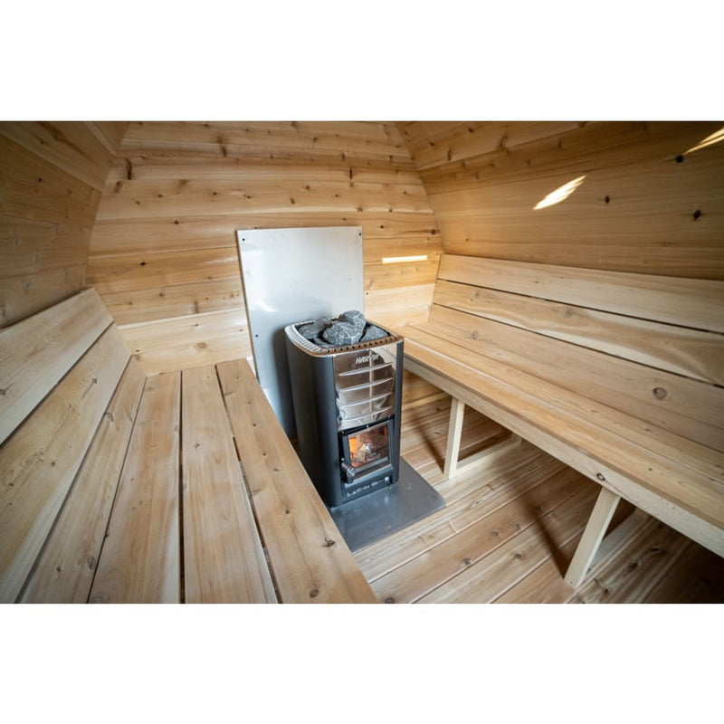 Canadian Timber MiniPod CTC77MW 2-4 Person Traditional Outdoor Sauna by Dundalk Leisurecraft