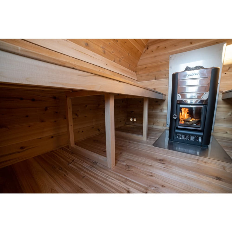 Canadian Timber MiniPod CTC77MW 2-4 Person Traditional Outdoor Sauna by Dundalk Leisurecraft