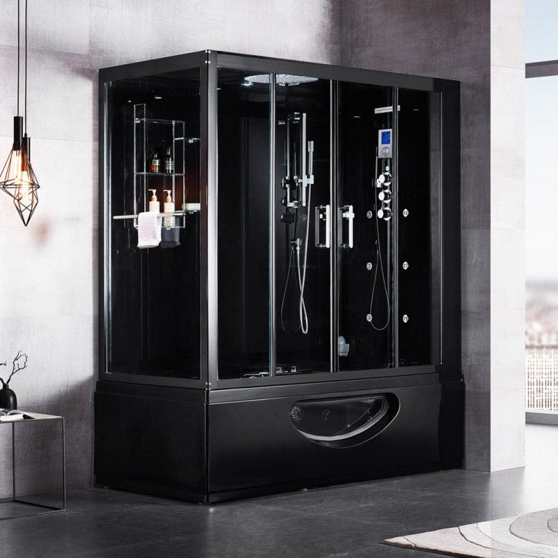 Sauna Hammam COMBI BALNEO HAMMAM SHOWER CBH BLACK ARCHIPEL® 179X97 - RIGHT - MK53016814