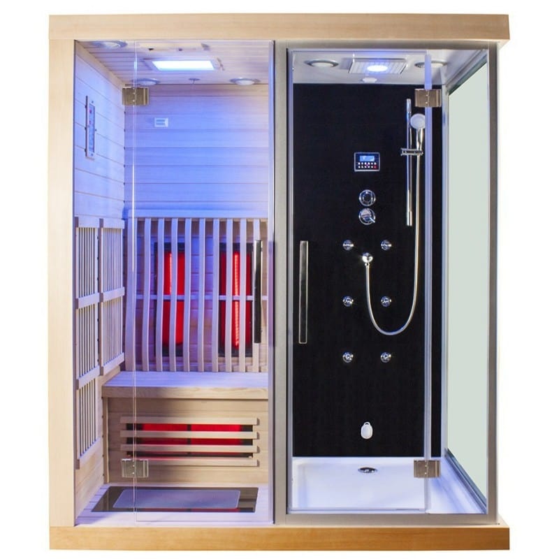 Sauna Hammam COMBI BOREAL® SIGMA 1820 X 1230 INFRARED SAUNA + HAMMAM SHOWER - MK51560896