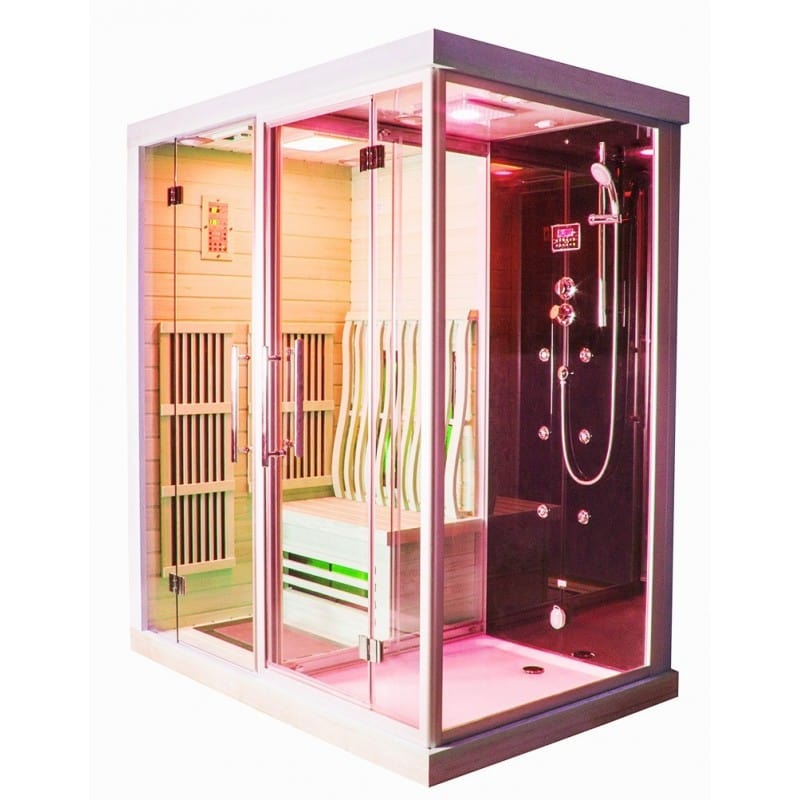 Sauna Hammam COMBI BOREAL® SIGMA 1820 X 1230 INFRARED SAUNA + HAMMAM SHOWER - MK51560896