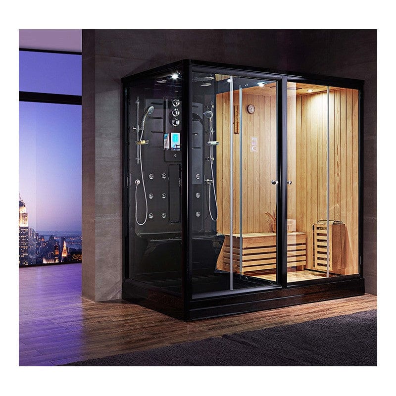 Sauna Hammam COMBI SAUNA SHOWER HAMMAM BOREAL® SH220-D BLACK EDITION - RIGHT PREORDER JUNE 2023